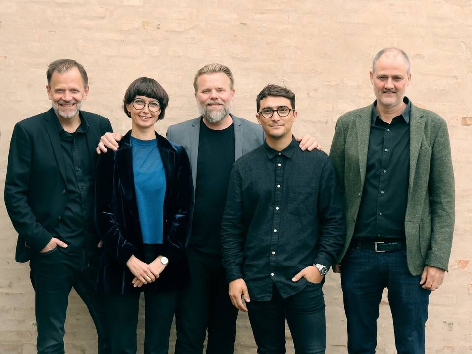 Den nye partnerkreds består af (Fra enstre mod højre): Jesper Wegener, Ann-Helene Kappel Nilsson, Rasmus Klausen, Sammy Kiraz og Morten Toft | Foto: PR
