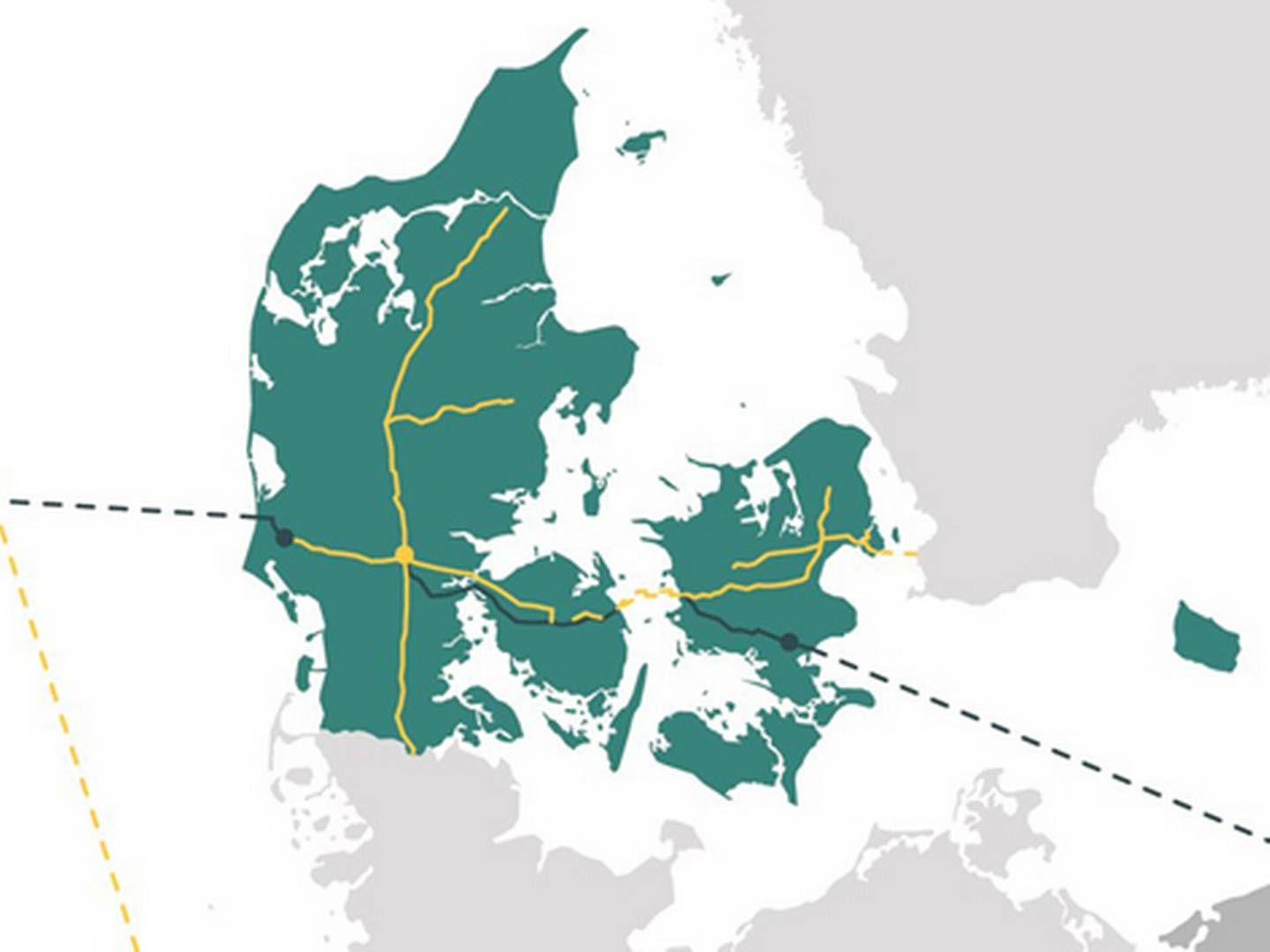 Det er ikke alle, der synes, det er en lige god idé at føre en gasrørledning tværs igennem Danmark. Det viser svarene fra den nyligt overståede høringsrunde hos Miljøstyrelsen. | Foto: EFKM
