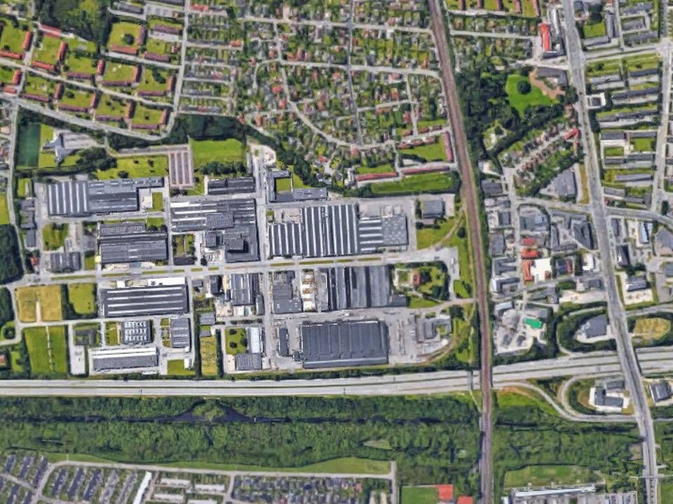 Erhvervsområdet Priorparken ligger i Brøndbyvester og grænser op til Roskildevej. | Foto: Google Maps.