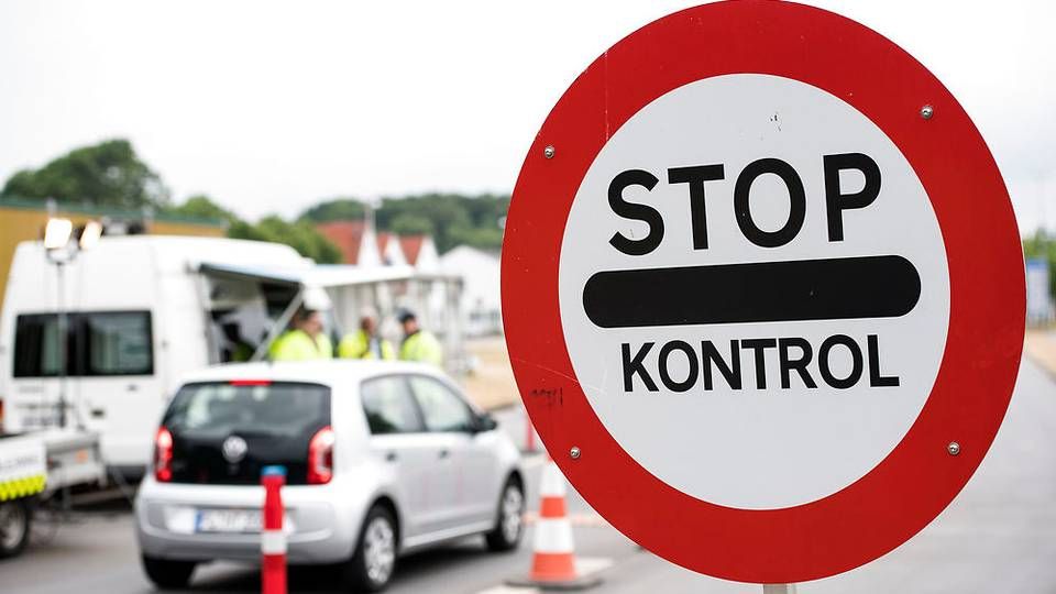 Grænsekontrollen mellem Danmark og Tyskland volder ikke store problemer for transportsektoren, lyder det fra flere sider. | Foto: Ritzau Scanpix/Claus Fisker