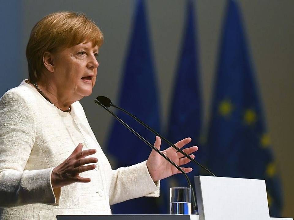 Angela Merkel må se sit parti, CDU, få klø af vælgerne ved EP-valget. | Foto: Ritzau Scanpix/AFP/Christof Stache