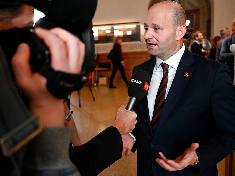 Søren Pape Poulsen vil trække sig som konservativ formand, hvis partiet får færre end seks mandater. | Foto: Ritzau Scanpix/Philip Davali
