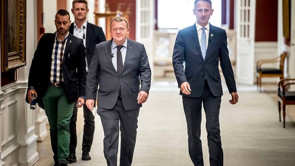 Lars Løkke Rasmussen og Kristian Jensen vil sammen med Tommy Ahlers lægge erhvervspolitiske forslag onsdag. | Foto: Ritzau Scanpix/Mads Claus Rasmussen