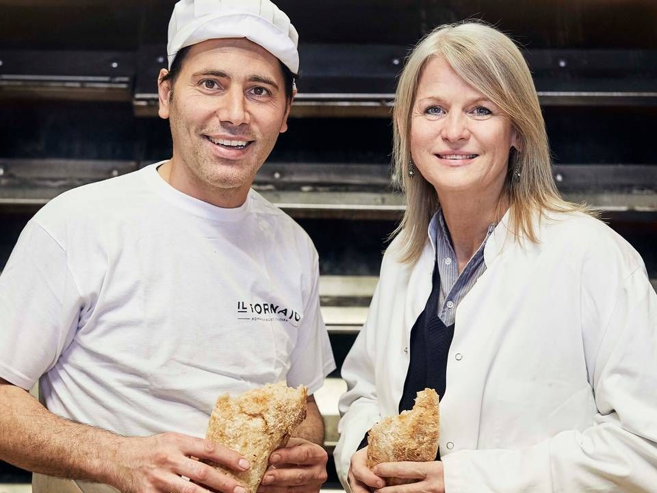 Susanne Boye Nielsen i selskabet med Foodpeople bager Pietro Bonito. | Foto: Magnus Omme