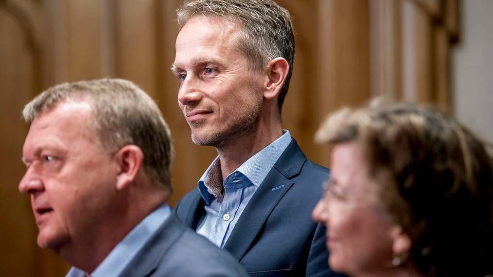 Lars Løkke Rasmussen, Kristian Jensen og Karen Ellemann forlader regeringsforhandlinger med Socialdemokratiet på Christiansborg i København, fredag den 7. juni 2019. | Foto: Mads Claus Rasmussen/Ritzau Scanpix