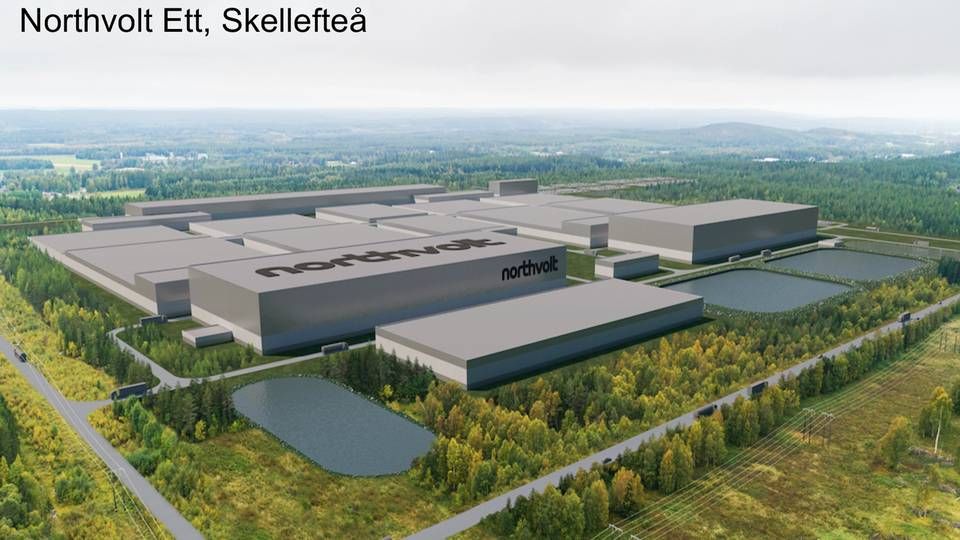 A computerized vision of Northvolt's future car battery factory in Skellefteå. | Photo: Northvolt