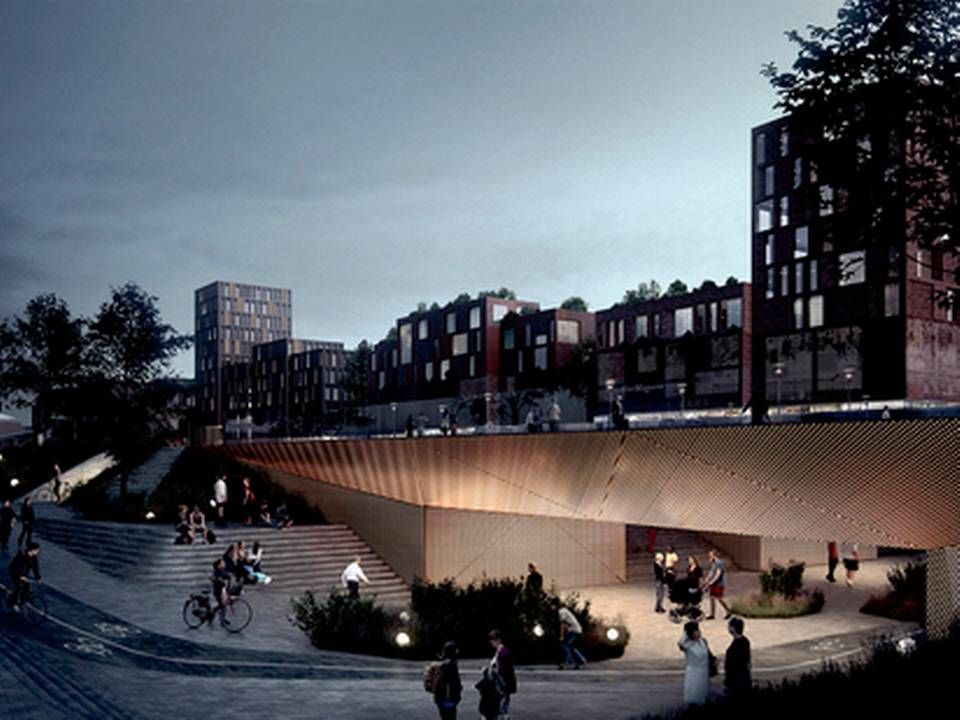 Visualisering af Ny Østergade-projektet i Roskilde. | Foto: Roskilde Kommune.