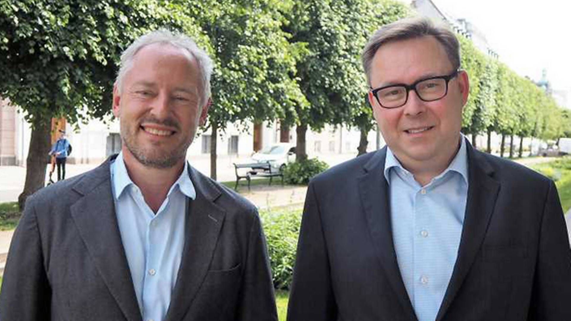 Søren Risager Rasmussen (left) is set to become chief executive of Skagen Fondene's Danish branch following Jens Elkjær's exit (right) | Photo: PR: SKAGEN