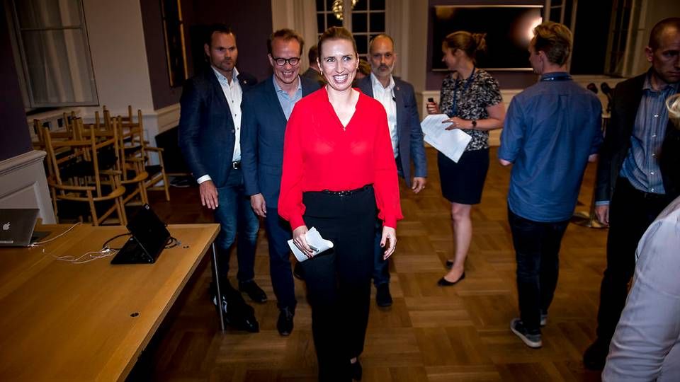 De røde partier blev natten mellem tirsdag og onsdag enige om en om en politisk aftale, som betyder, at Mette Frederiksen (S) bliver landets næste statsminister. | Foto: Mads Claus Rasmussen/Ritzau Scanpix