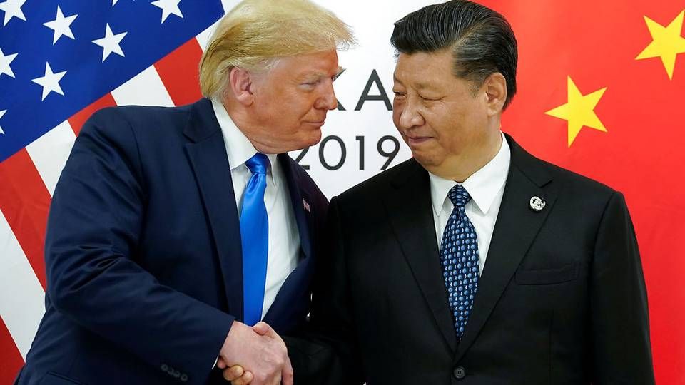 Donald Trump og Xi Jinping mødtes natten til lørdag sideløbende med G20-topmødet i Osaka, Japan. | Foto: Ritzau Scanpix/Reuters/Kevin Lamarque