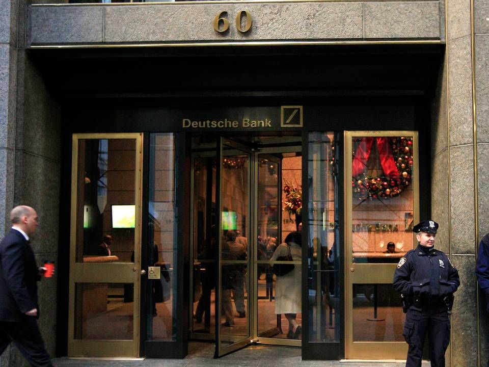 60 Wall Street i New Yorks finansdistrikt, hvor Deutsche Bank har sit amerikanske hovedkvarter. | Foto: BRENDAN MCDERMI/Reuters/Ritzau Scanpix