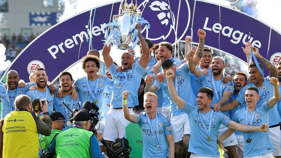 Manchester City vandt den seneste sæson af Premier Legaue. | Foto: Toby Melville/Reuters/Ritzau Scanpix