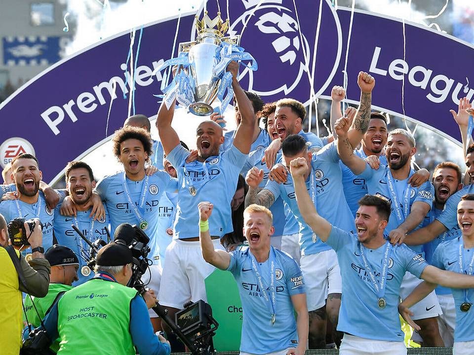 Manchester City vandt den seneste sæson af Premier Legaue. | Foto: Toby Melville/Reuters/Ritzau Scanpix