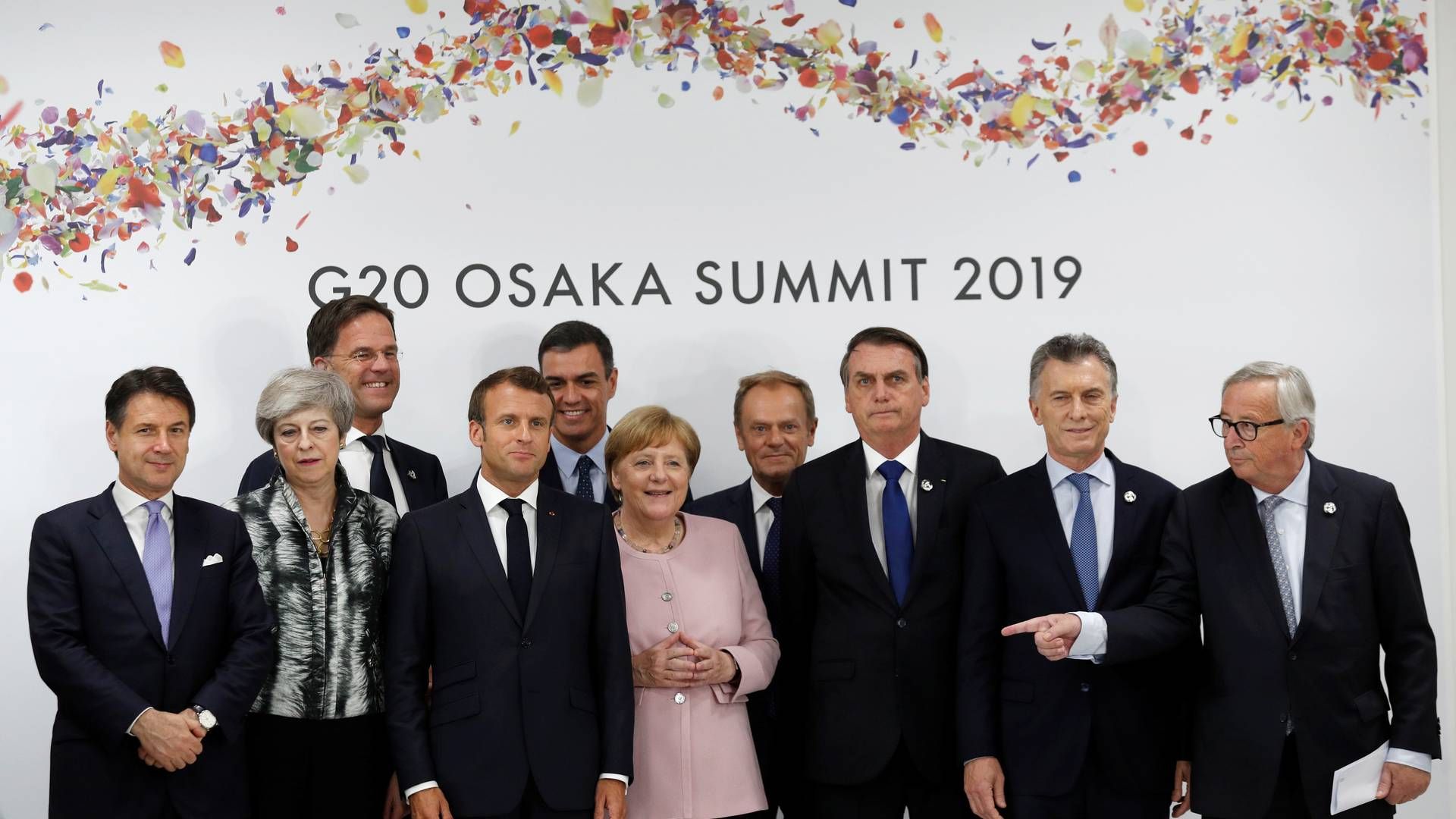 Ledere fra EU og Sydamerika mødes under G20-mødet i Osaka i Japan, 29. juni 2019. | Foto: JORGE SILVA/REUTERS / Ritzau Scanpix