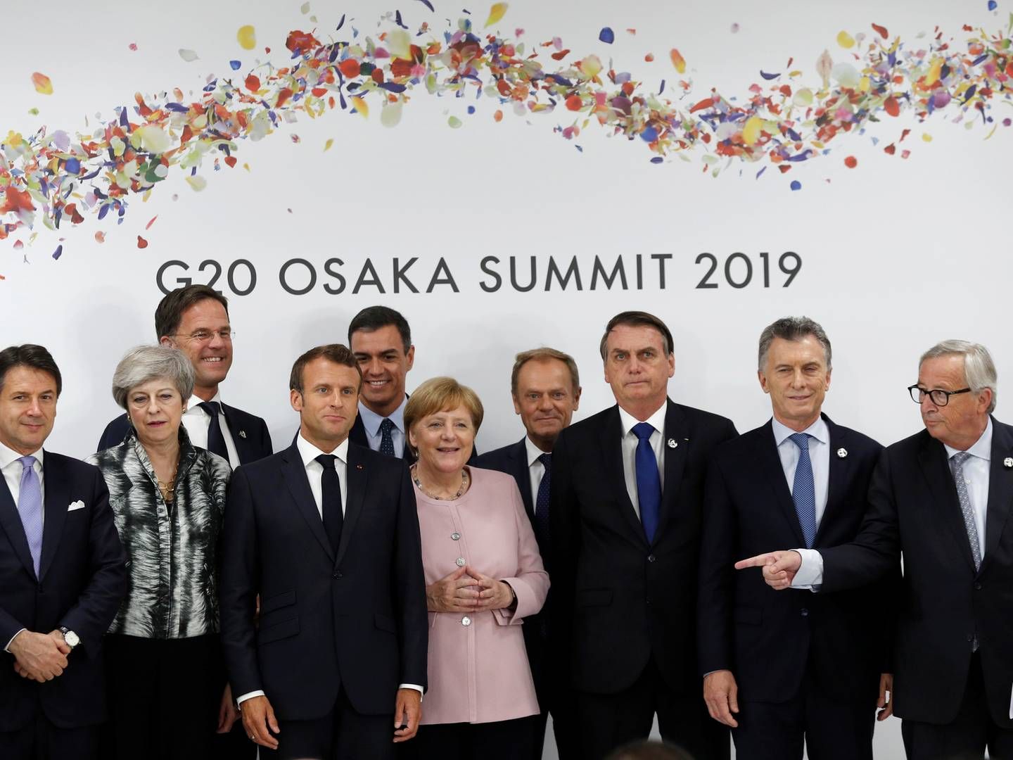 Ledere fra EU og Sydamerika mødes under G20-mødet i Osaka i Japan, 29. juni 2019. | Foto: JORGE SILVA/REUTERS / Ritzau Scanpix