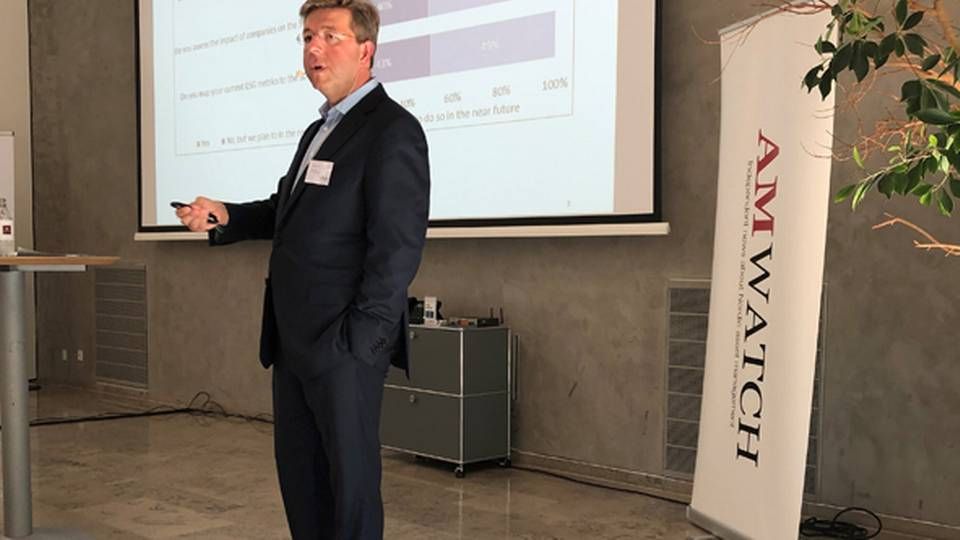 Tycho Sneyer presenting at Nordic Investment Forum. | Photo: Søren Rathlou Top / AMWatch