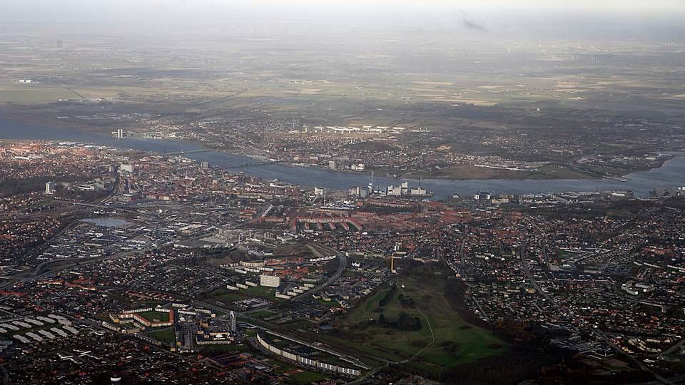 Luftfoto af Aalborg. | Foto: Thomas Borberg