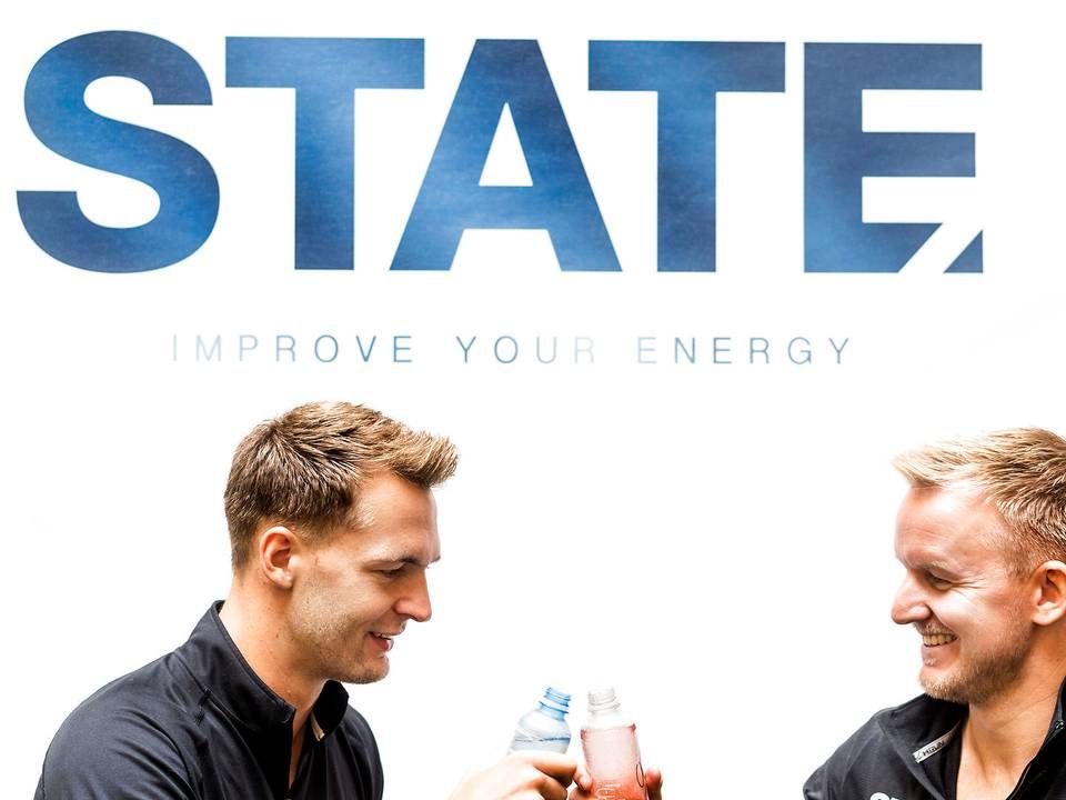 Jon Andersen (th) og Kim Have har grundlagt energidrik-producenten State Drinks, som har fået økonomisk støtte fra blandt andre Christian Eriksen og Caroline Wozniacki. | Foto: Bidstrup Stine / Ritzau / Ritzau Scanpix