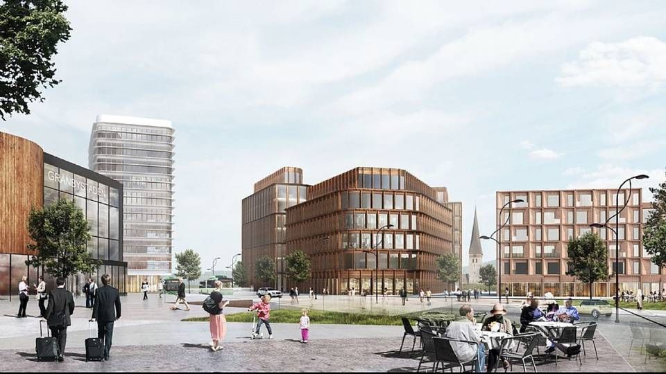 Visualisering af projektet som C.F. Møller Architects skal udvikle i Uppsala i Sverige kaldet Gränbystaden. | Foto: PR/CF Møller