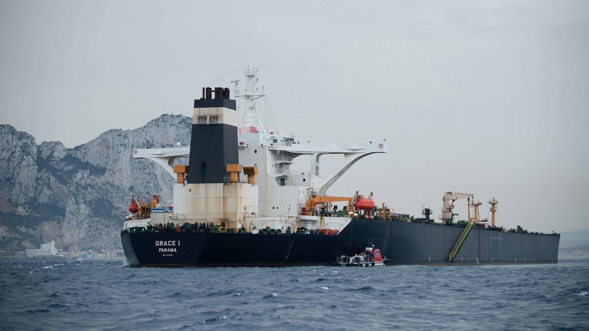 Vessel Grace 1, which has been in detainment off Gibraltar since Thursday. | Photo: JORGE GUERRERO/AFP / AFP