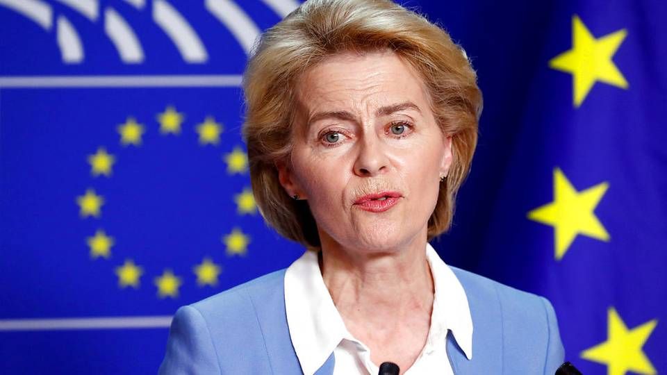 Ursula von der Leyens fremtid som ny formand for EU-Kommissionen er i fare for at blive stemt ned i Europaparlamentet. | Foto: Francois Lenoir / Reuters / Ritzau Scanpix