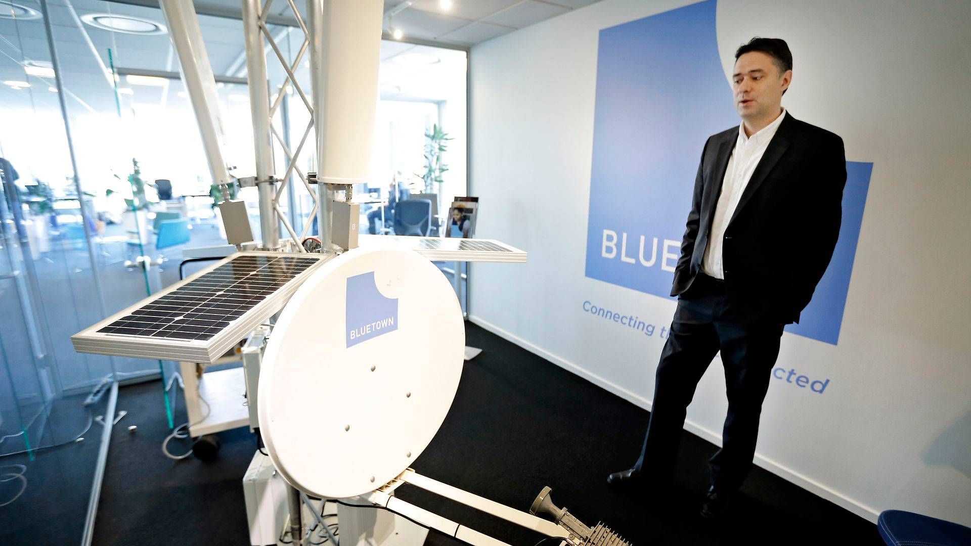Peter Ib er adm. direktør for bredbåndsfirmaet Bluetown. | Foto: Foto: Jens Dresling/Ritzau Scanpix