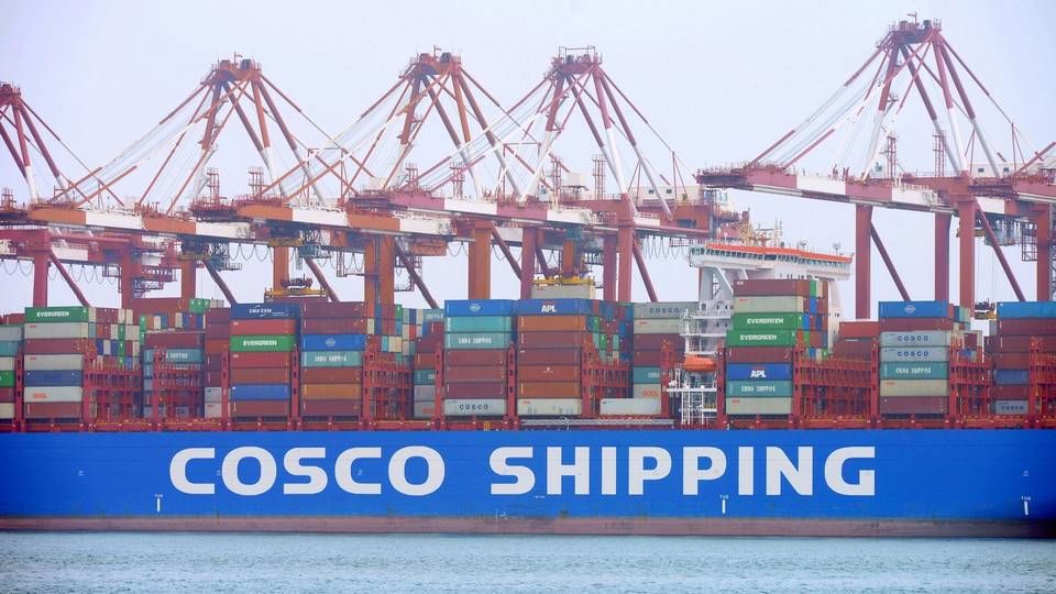 State-owned Cosco Shipping is the world's third-largest container liner. | Photo: -/AFP / AFP