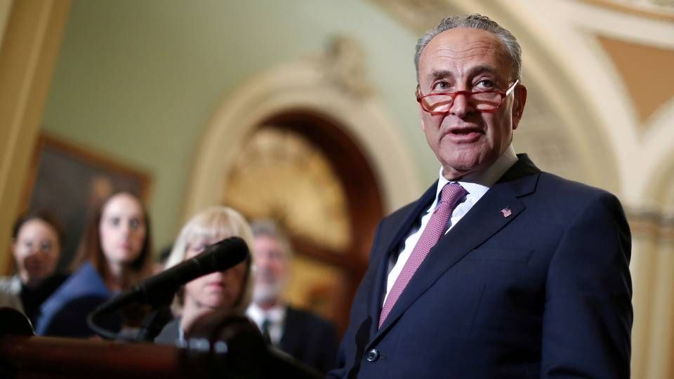 Demokraternes mindretalsleder i Senatet, Chuck Schumer, er bekymret for, om det russiske firma samler data ind om de millioner af amerikanske brugere af appen. | Foto: Jonathan Ernst / Reuters / Ritzau Scanpix