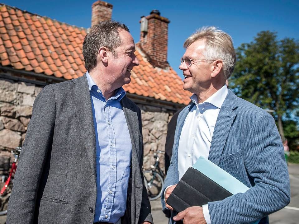 Topchef Chris Vogelzang (tv.) og formand Karsten Dybvad (th.) | Foto: Mads Claus Rasmussen / Ritzau Scanpix