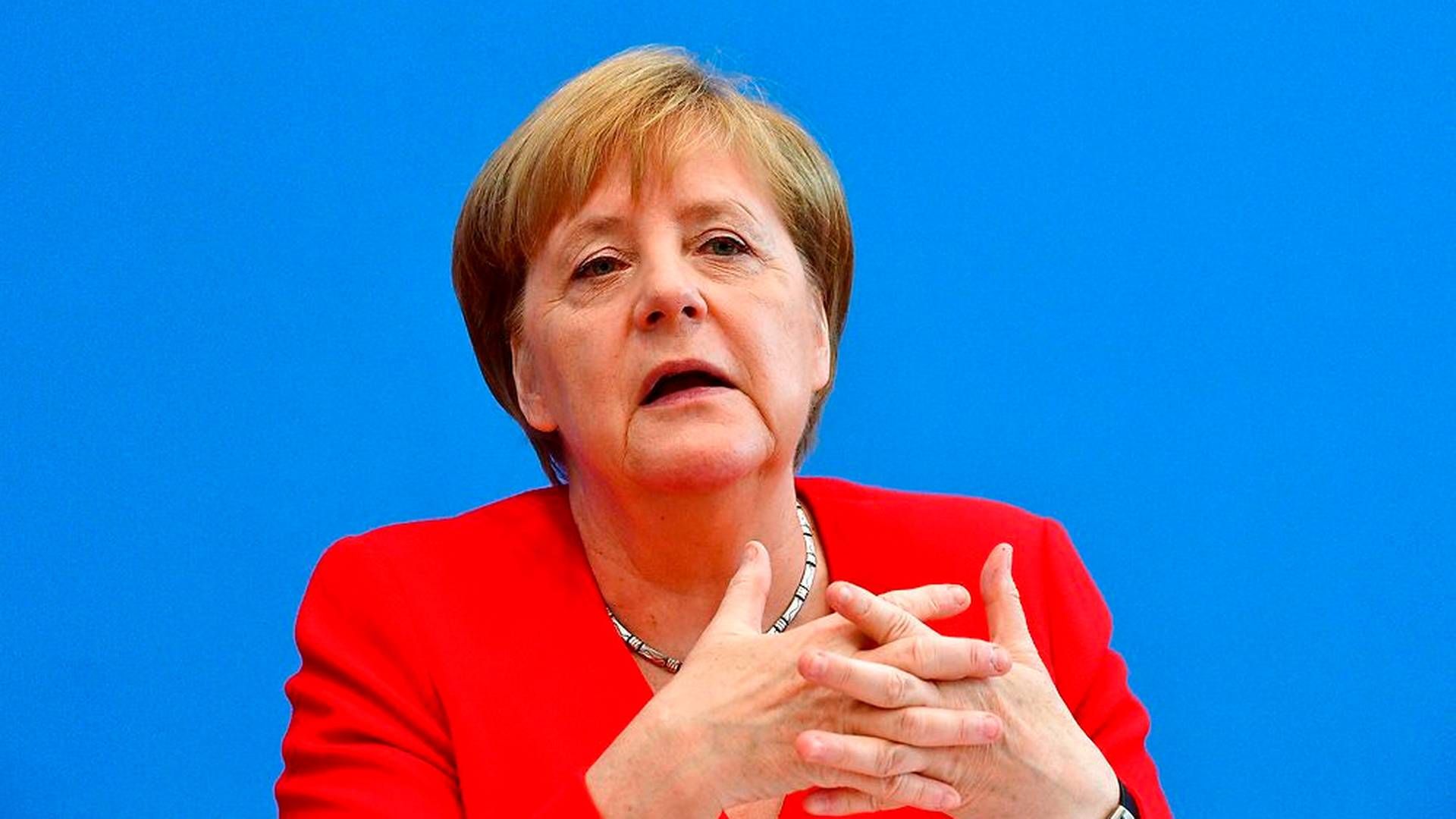 Den tyske kansler Angela Merkel. | Foto: John Macdougall / AFP / Ritzau Scanpix