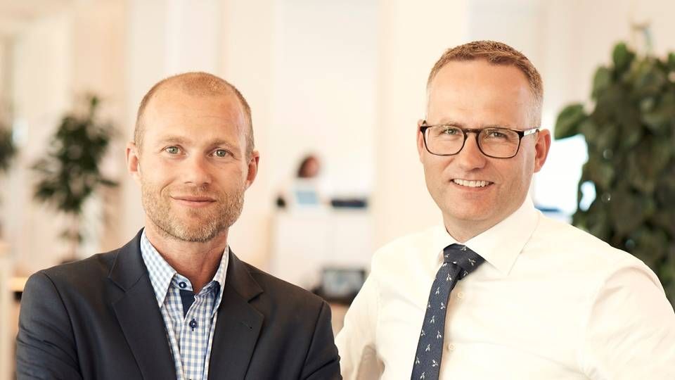 Jesper Larsen (tv.) er adm. direktør i Progressive, mens Troels Gammelgaard er en af selskabets stiftere. | Foto: Progressive / PR