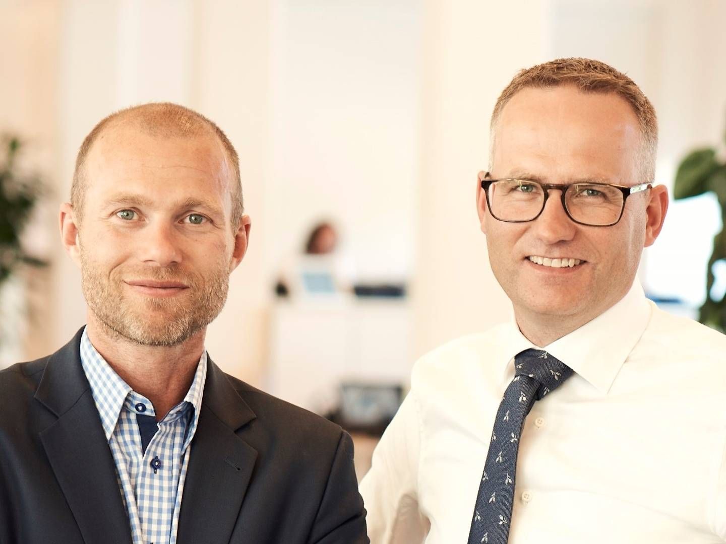 Jesper Larsen (tv.) er adm. direktør i Progressive, mens Troels Gammelgaard er en af selskabets stiftere. | Foto: Progressive / PR