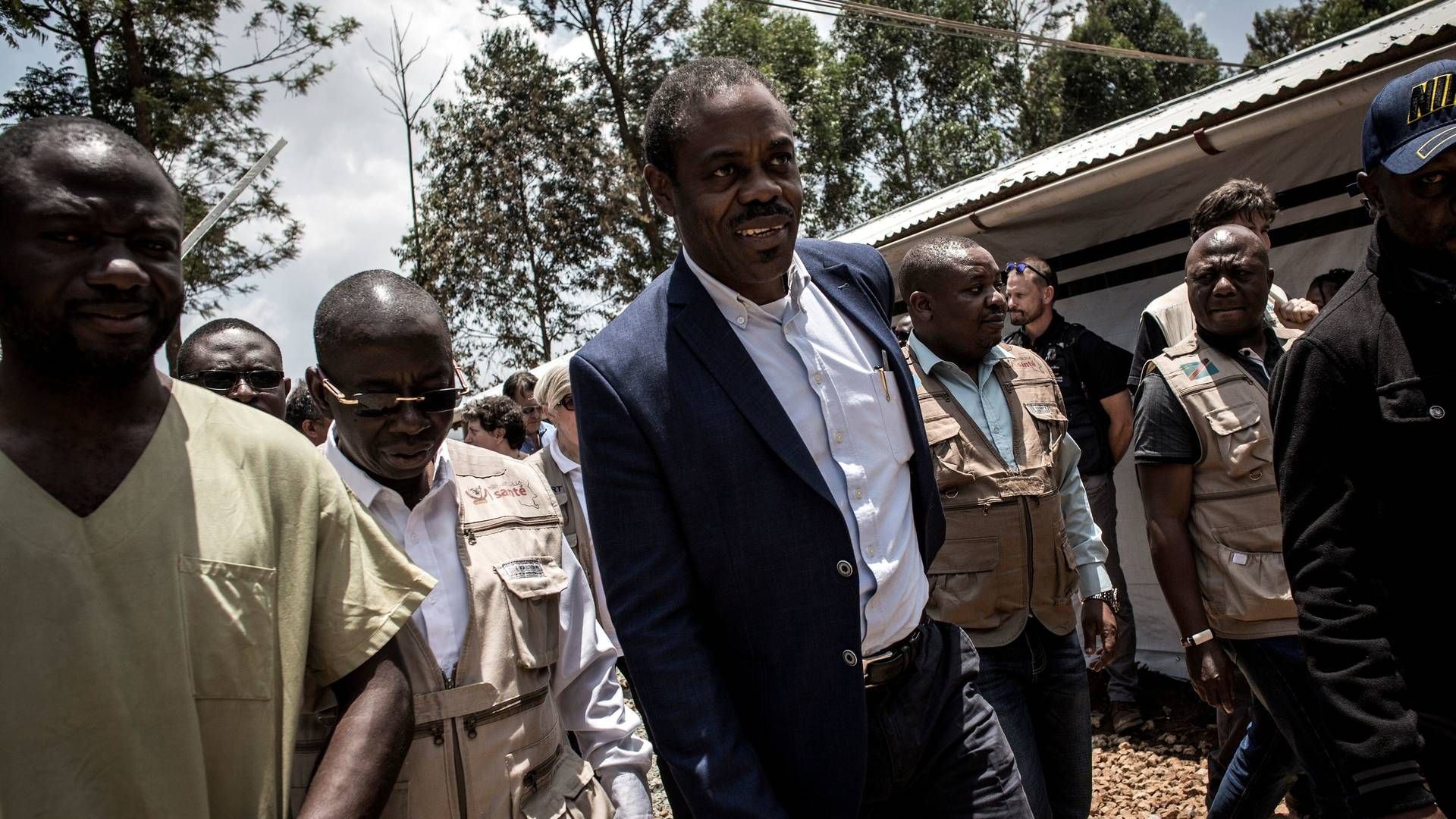 DRCongos sundhedsminster Oly Ilunga er trådt ud af regeringen i protest, efter han fik frataget ansvaret for bekæmpelsen af ebola-udbruddet i landet. | Foto: JOHN WESSELS/AFP / AFP