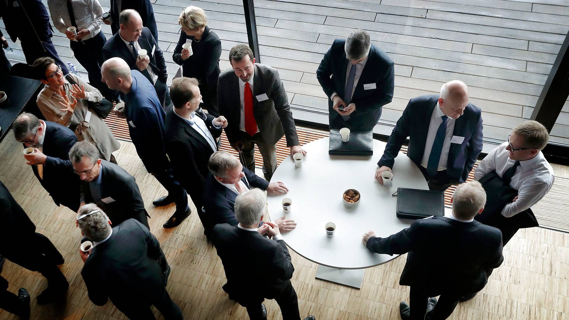 Bankchefer samlet til årsmøde i Skuespilhuset i København ved Finans Danmarks seneste årsmøde | Foto: Jens Dresling / Ritzau Scanpix