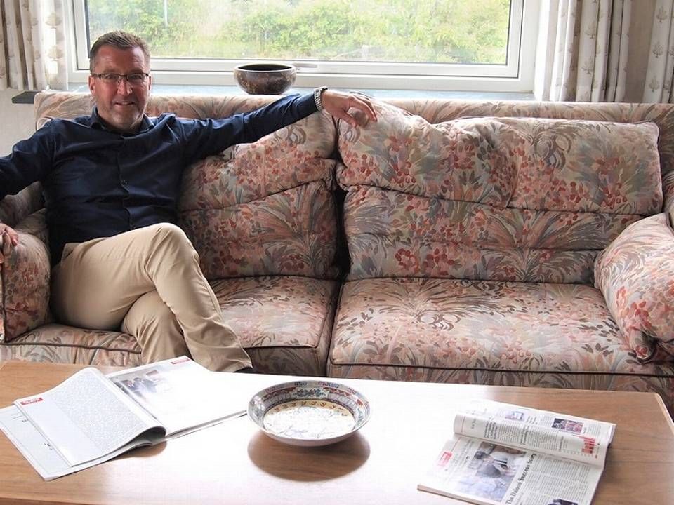 Peder Andersen, adm. direktør i Daloon fra Nyborg, hvor man har beholdt de gamle mødelokaler med bl.a. avisudklip fra gennem tiden og kinesiske artefakter. | Foto: Anine Holmelund Frandsen/Watch Medier