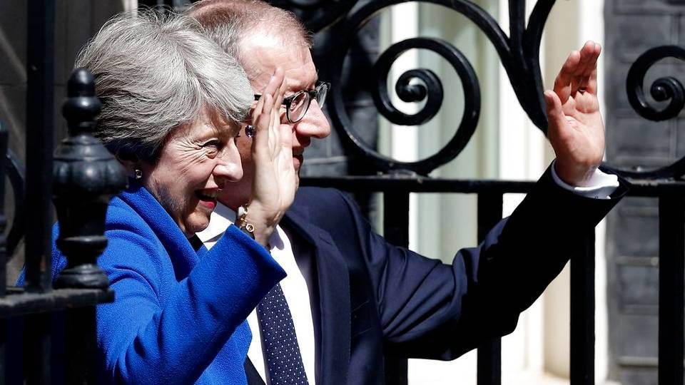 Theresa May og hendes mand, Philip May. | Foto: Adrian Dennis / AFP / Ritzau Scanpix
