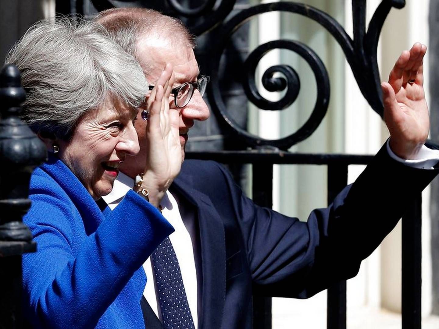 Theresa May og hendes mand, Philip May. | Foto: Adrian Dennis / AFP / Ritzau Scanpix