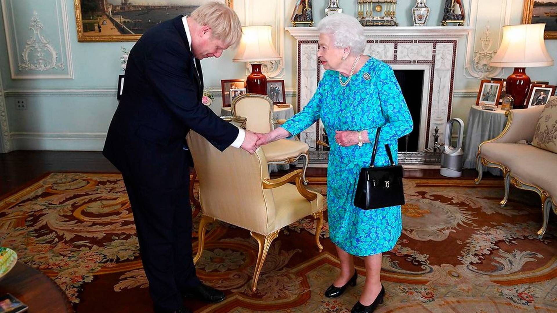 Boris Johnson har onsdag været ved Dronning Elizabeth II på Buckingham Palace. Han er dermed nu officielt ny premierminister. | Foto: Victoria Jones / AFP / Ritzau Scanpix