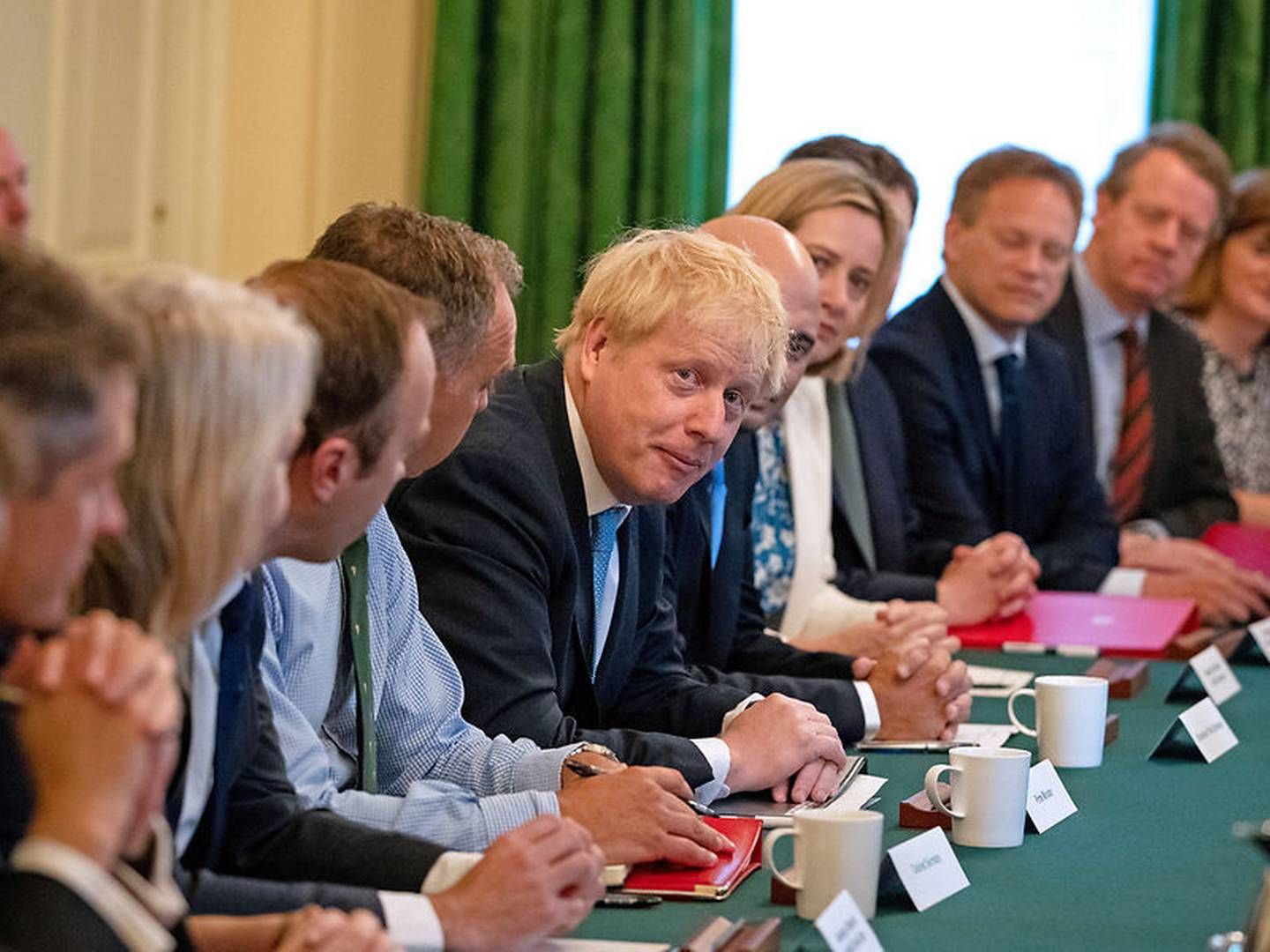 Premierminister Boris Johnson har torsdag holdt sit første kabinetmøde med sine nye ministre. | Foto: Pool / Reuters / Ritzau Scanpix