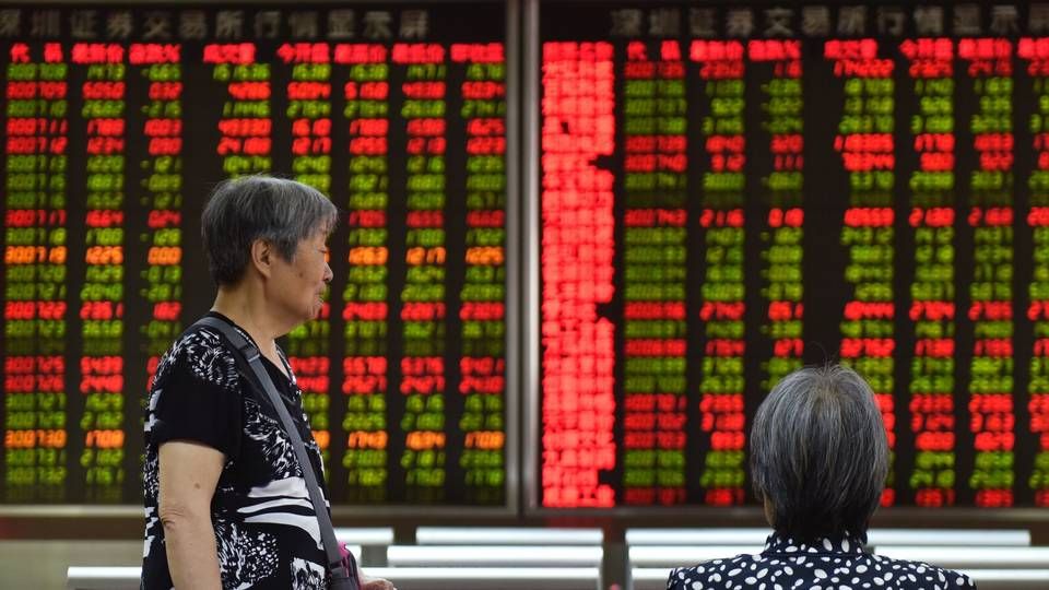Det er ikke kun det amerikanske aktiemarked, som er ramt handelskrigens eskalering. De asiatiske aktiemarkeder faldt også tidligere på mandagen. | Foto: Greg Baker/AFP / AFP