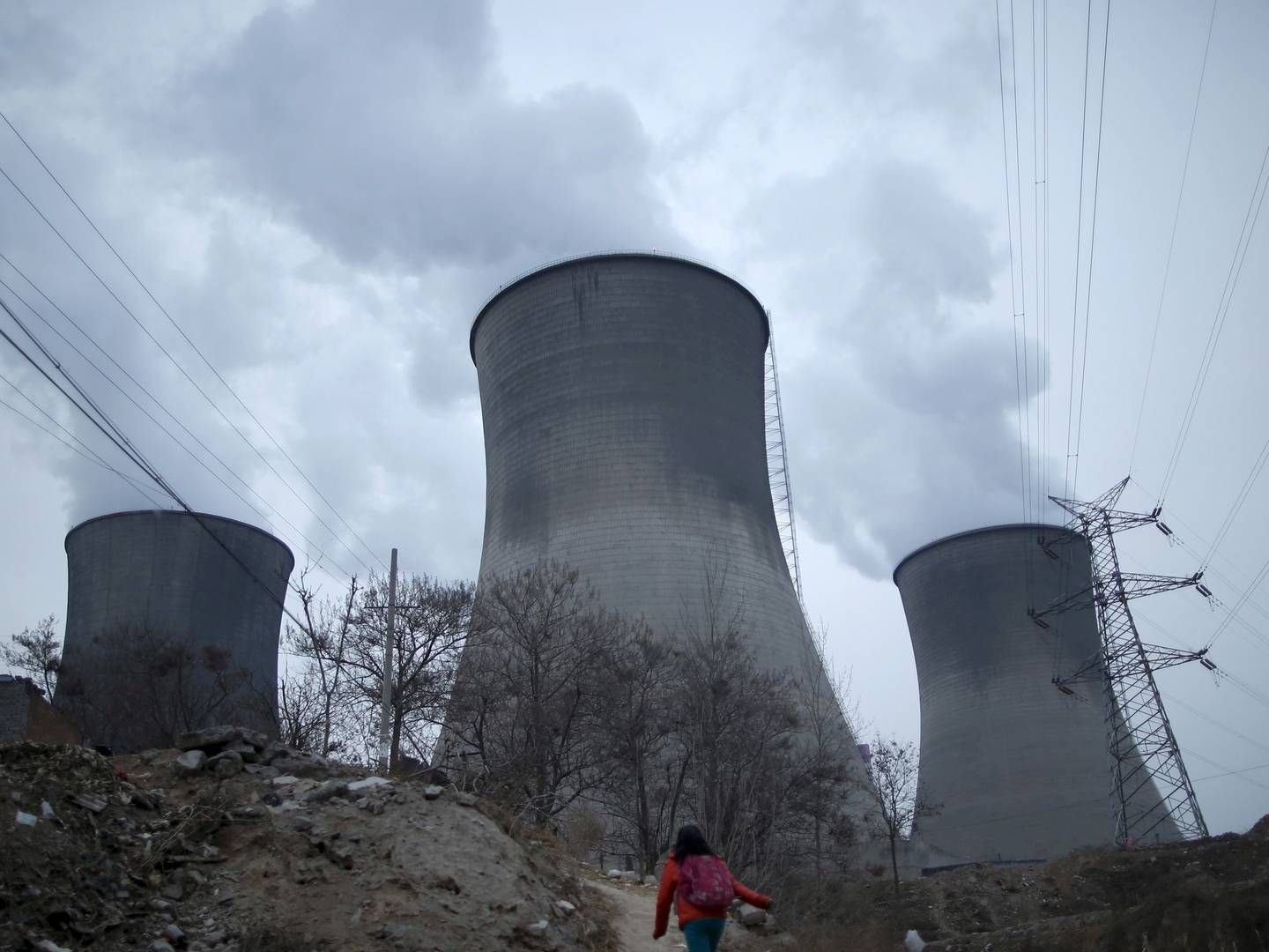 Her er et kulkraftværk fotograferet i Kina. | Foto: Kim Kyung Hoon / Reuters / Ritzau Scanpix/REUTERS / X01368