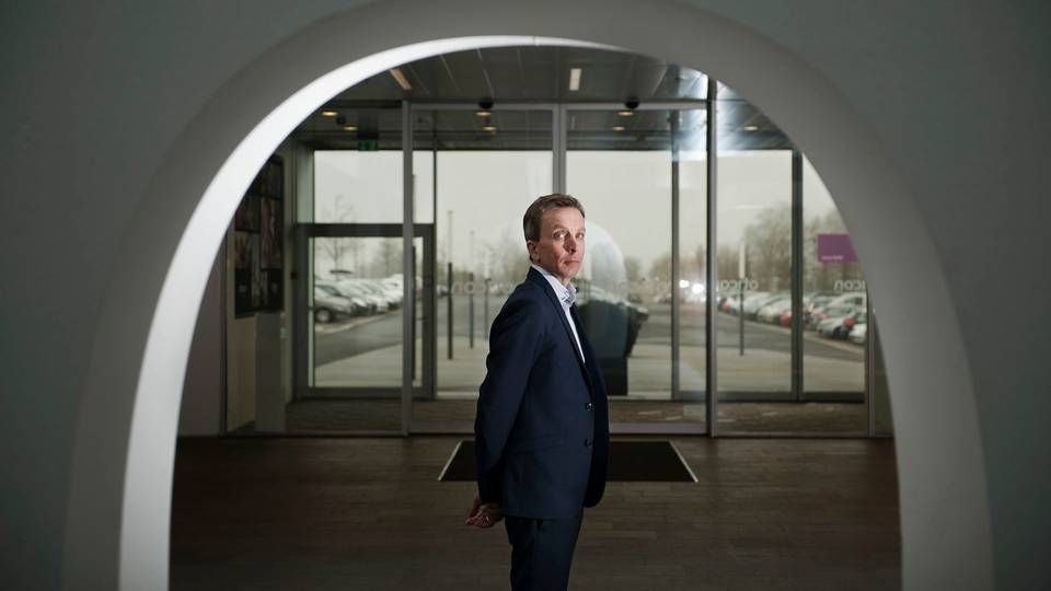 Søren Nielsen, adm. direktør i Demant, kæmper en brav kamp i VA, den offentlige amerkanske salgskanal, der tilpasser høreapparater til veteraner i USA. | Foto: Kenneth Lysbjerg Koustrup / Jyllands-Posten / Ritzau Scanpix