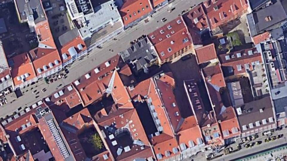 Ejendommen på Læderstræde 2162 kvm | Foto: Google