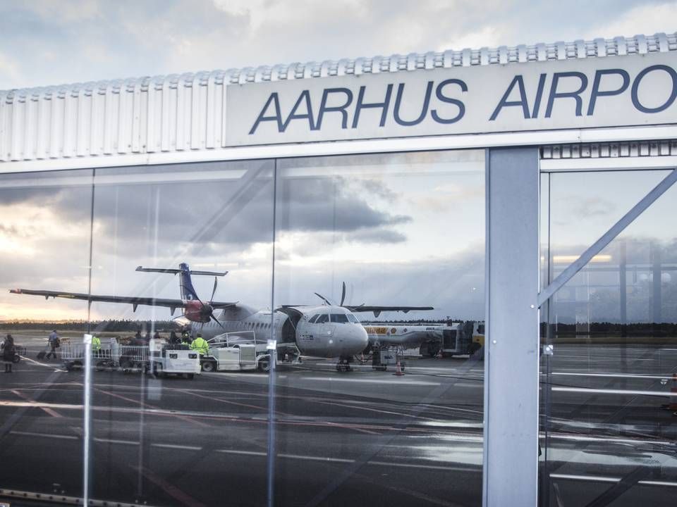 Aarhus Lufthavn på Djursland vil tage kampen op mod Aalborg og Billund. | Foto: Benjamin Nørskov/Jyllands-Posten.