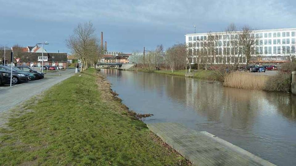 Kolding Kommune vil opføre en ny bydel med op til 500 boliger på arealer, der i dag er parkeringspladser, i midten af byen. | Foto: PR/Kolding Kommune.