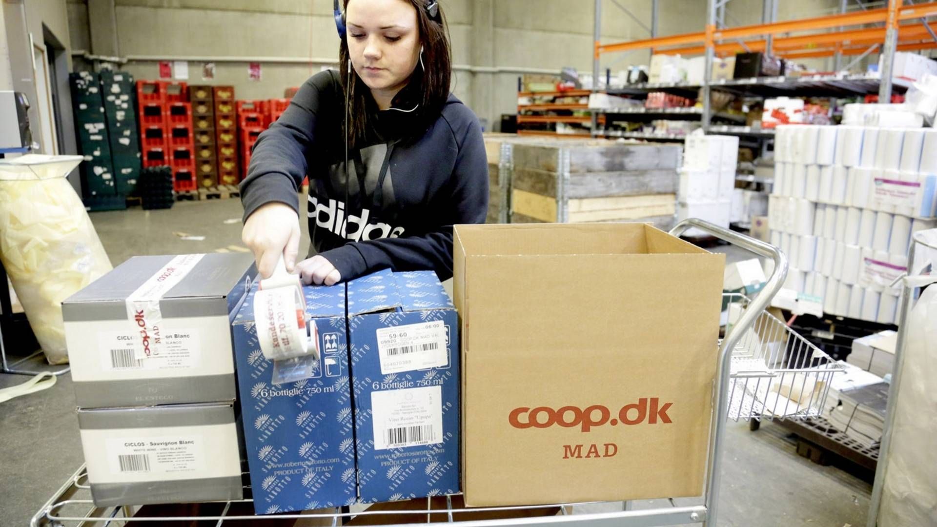 Coop Danmark er blandt de aktører som har meldt om høj vækst i onlinesalget af dagligvarer gennem de første måneder af 2019 | Foto: PR / Coop / Henrik Frydkjær