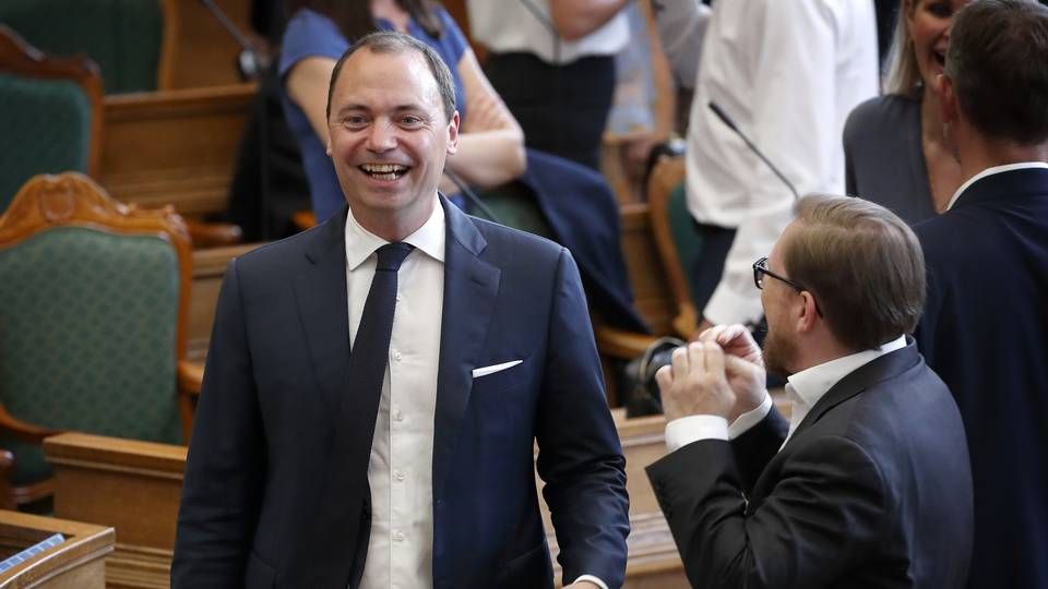 Tommy Ahlers (tv.) vil som ny erhvervsordfører for Venstre gøre den grønne omstilling central i erhvervspolitikken. | Foto: Jens Dresling