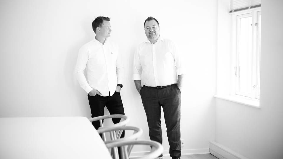 Mathias Salomonsson (th.) og Thomas Andersen har sammen stiftet Webshipper. | Foto: Webshipper/PR