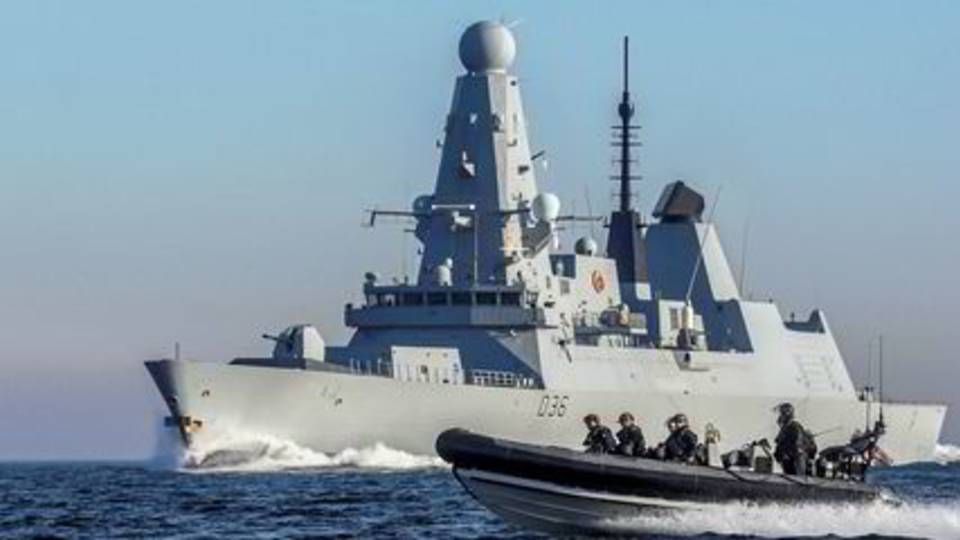 HMS Defender is the UK's third naval vessel to be deployed to the Strait of Hormuz. | Photo: British Royal Navy