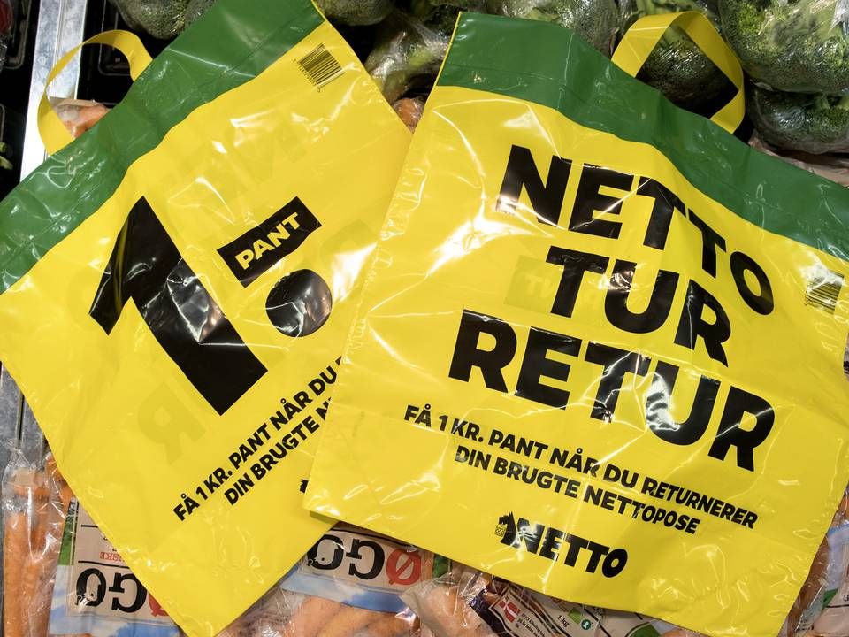 Udvalgte Netto-butikker begyndte sidste år at teste plastikposer med pant. Forsøget blev dog droppet i april, fordi det ikke lykkedes at finde en god måde at håndtere returposerne. | Foto: Finn Frandsen